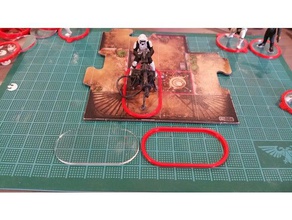 25x50mm clear arylic marker toy & game accessories imperial assault 3d print model - Mito3D