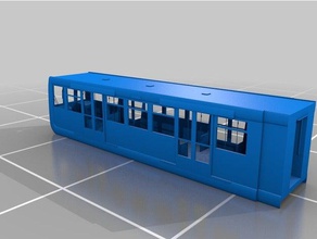 docklands light rail vagão de trem veículos 00 calibre dlr ho medidor modelo ferroviário interior 3d print model - Mito3D
