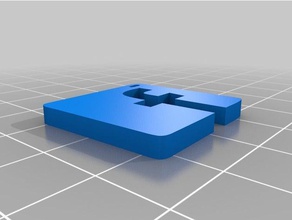 facebook portachiavi i 3d print model - Mito3D