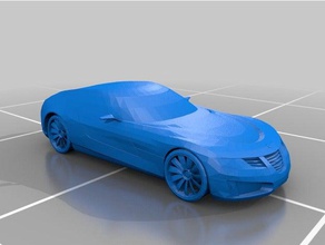 saab aero x concept vehículos coche concepto futurista deportivo 3d print model - Mito3D