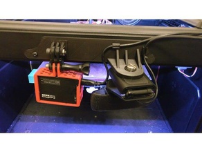 dual camera mount flashforge creator pro 2016 3d printer accessories gopro logitec logitech c920 webcam 3d print model - Mito3D