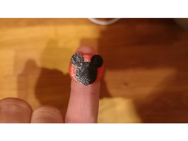 mickey mouse anneau accessoires 3D print model - Mito3D
