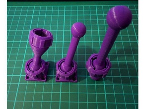 ball socket diy ballsocket joint joints sockets flanged fittings 3d print model - Mito3D