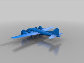 b-17 vehicles air plane bomber wwii 3d print model - Mito3D