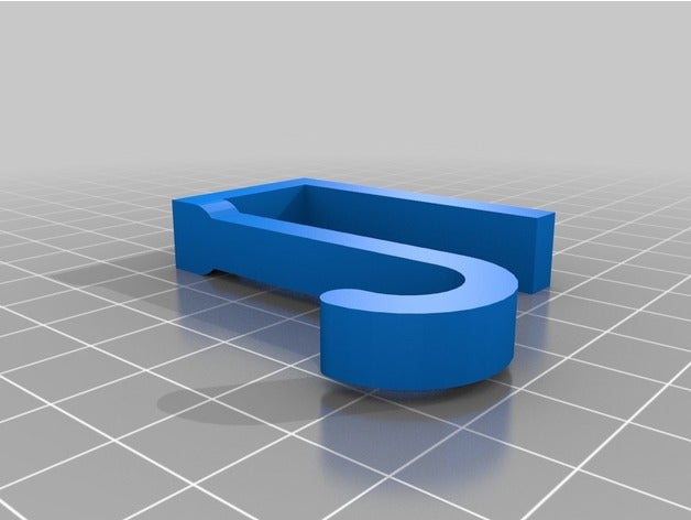 mon personnalisés simple sur la lèvre en crochet de l'organisation personnalisé 3D print model - Mito3D