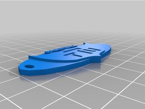 ttu de basket-ball trousseau clés porte-clés 3d print model - Mito3D