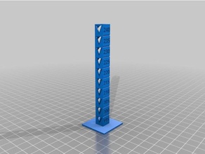 temp tower 195-240 3d printing tests customized 3d print model - Mito3D