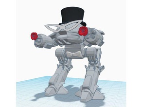 smoking ed-209 masque modèle de robots crossover mashup robocop sailor moon tuxedo mask 3d print model - Mito3D