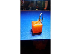 20mm calibration cube keychain keychains 3d print model - Mito3D