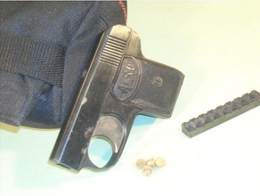 alro blank firing starter pistol grips hobby 3dprintable alarm grip gun handle part replacement 3d print model - Mito3D