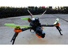 trifecta tampa superior r c veículos fpv tricopter quanum 3d print model - Mito3D