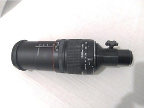 obiettivo canon ef spyglass coverter fisica & astronomia la fotocamera adattatore di montaggio videocamera oculare per obiettivi reflex zoom telescopio 3d print model - Mito3D
