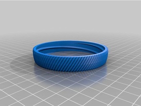 my customized container knurled lid containers 3d print model - Mito3D