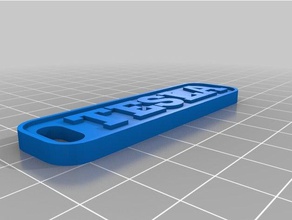tesla Anahtarlık özelleştirilmiş 3d print model - Mito3D