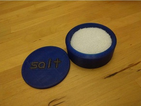 Salzstreuer w Deckel Küche und Esszimmer container openscad Salz Salz-Keller Schwein 3d print model - Mito3D