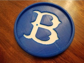 brooklyn dodgers coaster decor baseball cup holder customized drink mlb 3d print model - Mito3D