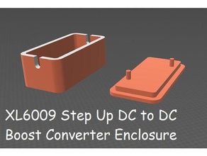 xl6009 boost dc paso del convertidor caso la electrónica carcasa step up 3d print model - Mito3D