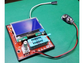 componente transistor testador de base eletrônica da dados capacitor caso esr indutor a lcr medidor resistor 3d print model - Mito3D
