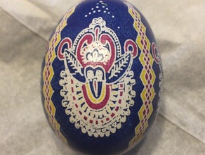 eggbot ukrainian design 2d art easteregg easter egg egg-bot bot pysanka pysanky 3d print model - Mito3D