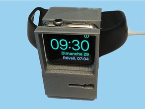 iwatch chargeur comme de vieux macintosh d'apple les gadgets charcher dock stand 3d print model - Mito3D