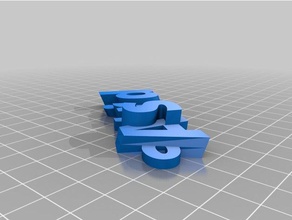 astrid portachiavi i su misura 3d print model - Mito3D