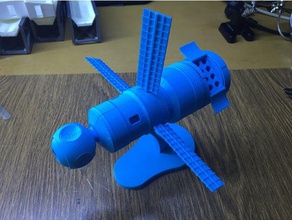 estação espacial vjuga veículos mão morta modelo nucke nuclear foguete a escala navio espaço stand urss 3d print model - Mito3D