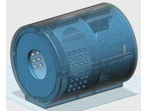 20w 100w led spot - round box version electronics spotlight 3d print model - Mito3D