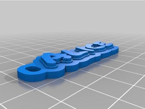 alice Anahtarlık özelleştirilmiş 3d print model - Mito3D
