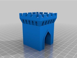 básica castillo las estructuras de edificios personalizado 3d print model - Mito3D