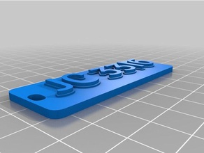 jc3316 signika keychains customized 3d print model - Mito3D