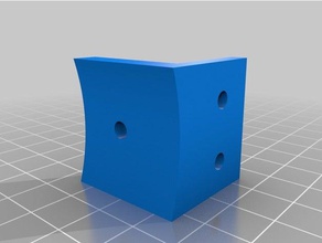 Ângulo de 90 graus seguro 4 polegadas tipo plástico partes 3d print model - Mito3D