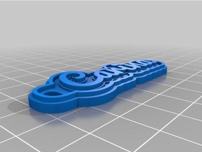 carina keychain-2 Schlüsselanhänger kundengebundene 3d print model - Mito3D