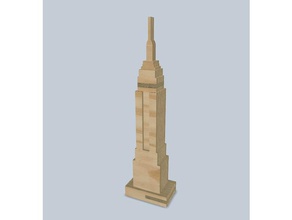 puzzle empire state Binası sanat 3d bulmaca mimari mimarlık 3d print model - Mito3D