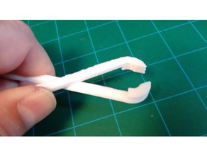 self-sprung tongs - crossover engineering expermental pla self sprung 3d print model - Mito3D