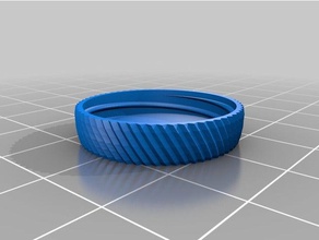 my customized container knurled lid 20x20 wt 0 containers 3d print model - Mito3D