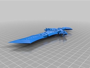 red sword courage wow utgarde games 3d print model - Mito3D