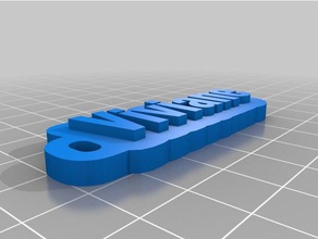 viviane i portachiavi su misura 3d print model - Mito3D