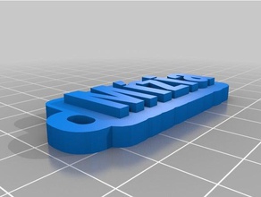 m zia keychains customized 3d print model - Mito3D