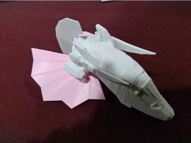 kusari dragon - aufgeteilt repariert cockpit Fahrzeuge freelancer Schiff Raum Raumschiff 3D print model - Mito3D