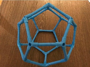 dodecahedron math art 3d print model - Mito3D