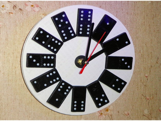 domino relógio gadgets 3D print model - Mito3D