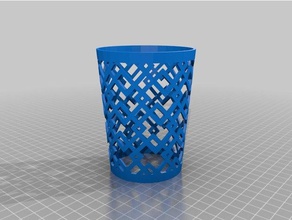 Kaffee ärmel-square-Muster Küche und Esszimmer kundengebundene 3d print model - Mito3D