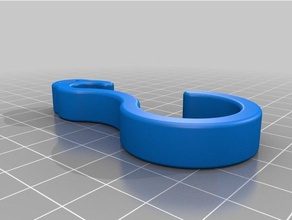 simple s hook ziptie hole household 3d print model - Mito3D