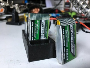 personnalisable contenant lipo 1s passe-temps Lipo de la batterie cas le conteneur personnalisables titulaire openscad usb clé 3d print model - Mito3D