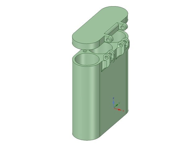 3x18650 - Elektronik 18650 Fall 3 x 3D print model - Mito3D