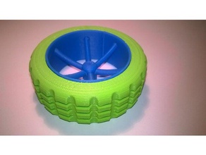 k'nex wheel toys & games knex tire rim 3d print model - Mito3D