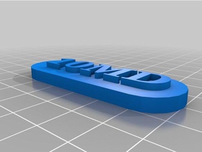whs key tag learning 3d print model - Mito3D