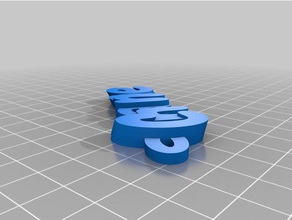 şans Anahtarlık özelleştirilmiş 3d print model - Mito3D