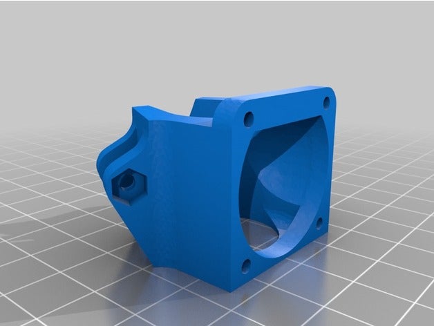 saldot montagem de ventilador delta 30mm fã e3dv6 Impressora 3d extrusoras a e3d hotend v6 kossel mini 3D print model - Mito3D