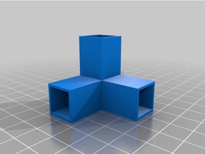 meu personalizados conectores universais - retangular diy personalizado 3d print model - Mito3D